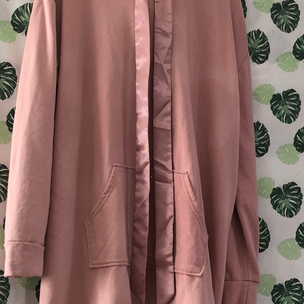 Rose gold sweatshirt dress